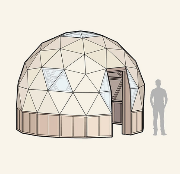 10 FOOT 3 Season DIY Cedar Dome Kit