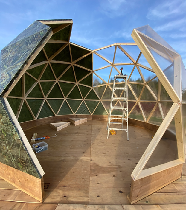 18 Foot DIY Cedar Dome Kit