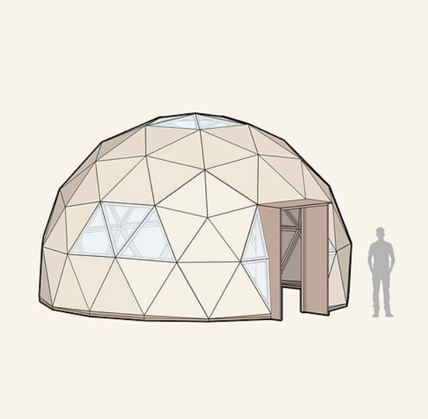 20 Foot DIY Cedar Dome Kit