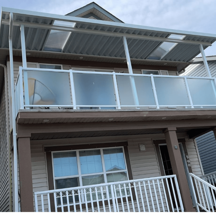 11′ x 20′ Aluminum and Polycarbonate Skylights Patio Cover