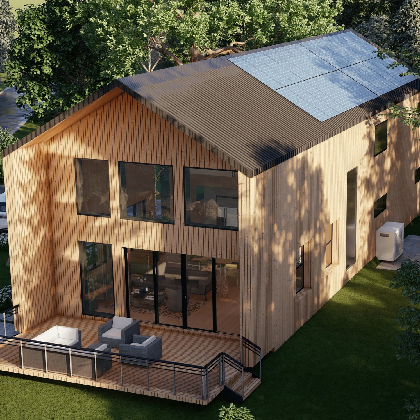 Single Family Home - 2583 ft² - 3 Bedrooms Nordic Style Cottage