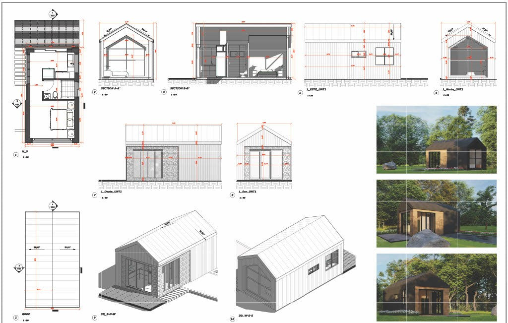Tiny Home - 367 Ft² - 1 Bedroom Bungalow