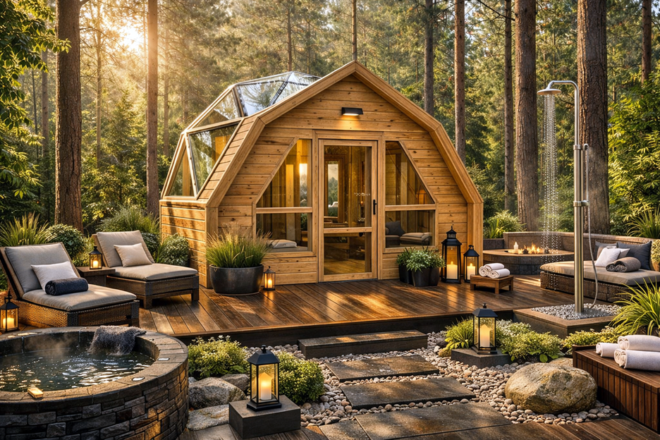 Fully Assembled LUXURY 18 Foot Cedar Dome