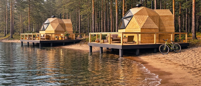 Fully Assembled  LUXURY 15 Foot Cedar Dome