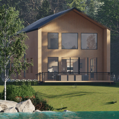 Single Family Home - 2583 ft² - 3 Bedrooms Nordic Style Cottage