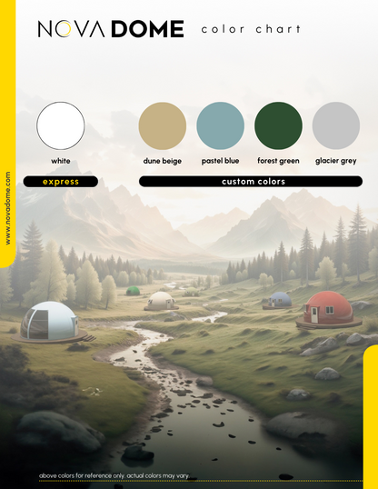 4 Season 20 Foot Fiberglass Dome Kit